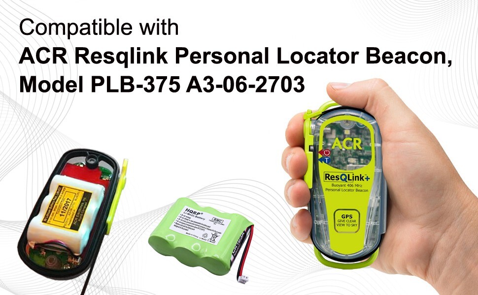 Battery for ACR Resqlink Personal Locator Beacon, Model PLB-375 A3-06-2703