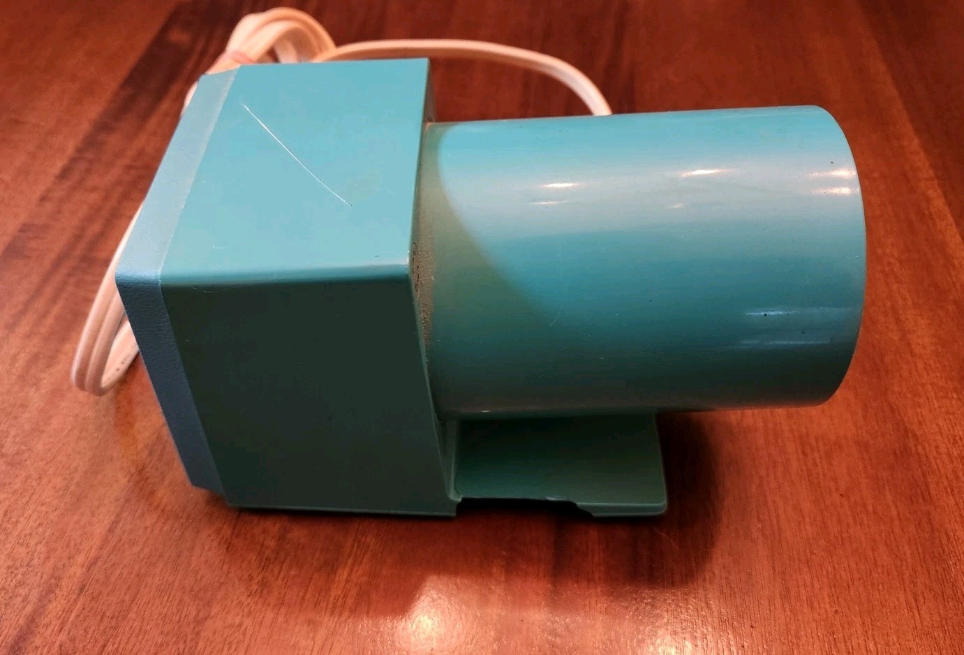 Vintage Panasonic Electric Pencil Sharpener KP-22A Teal Works Cracked Base