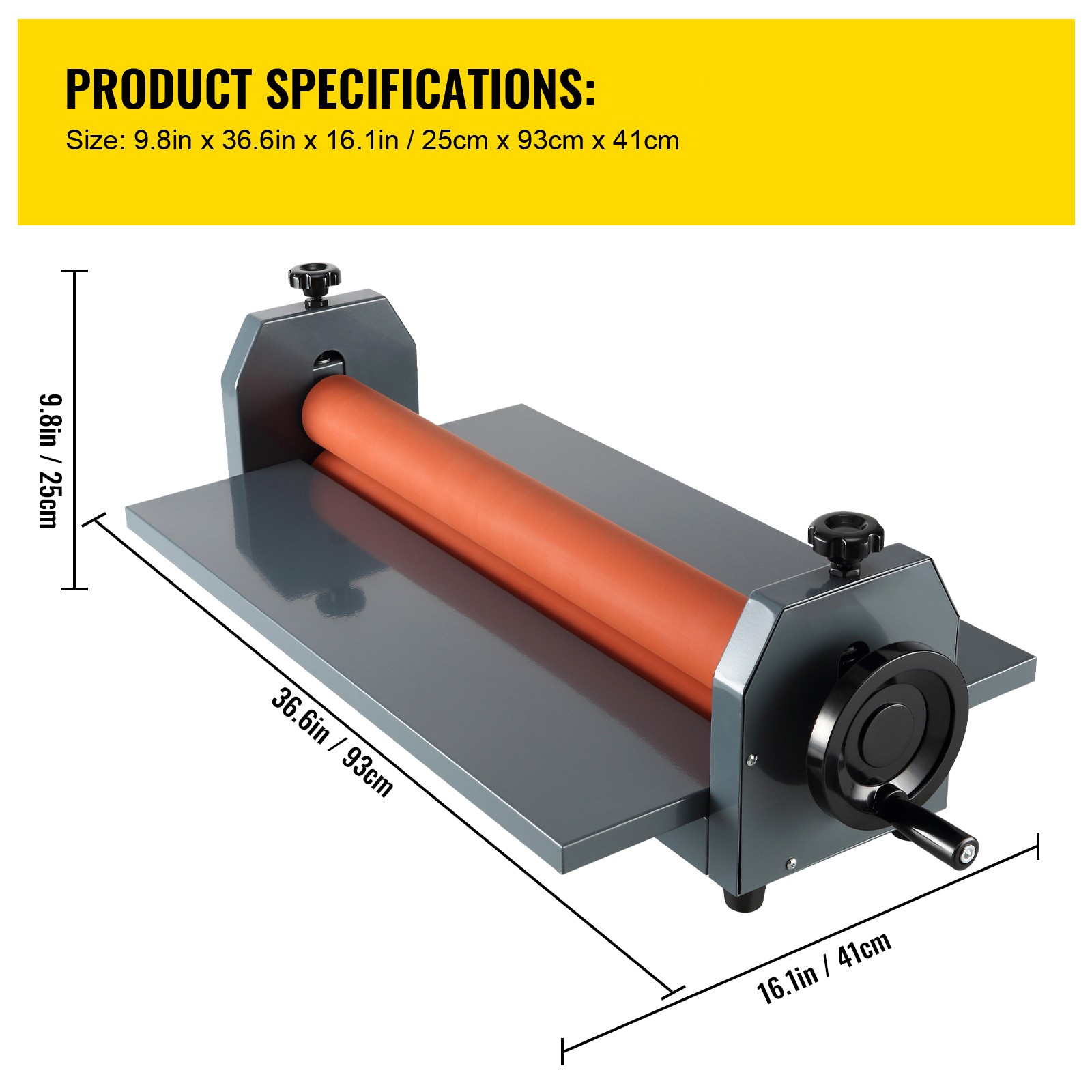 Uimoso 29.5" 750mm Manual Laminator Cold Roll Laminating Machine Photo Film