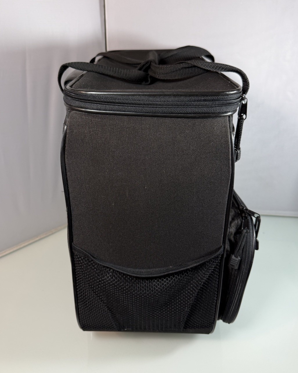 Generations Black Zippered Rolling Travel Sewing Bag Storage Case Tote 18.5x8x15