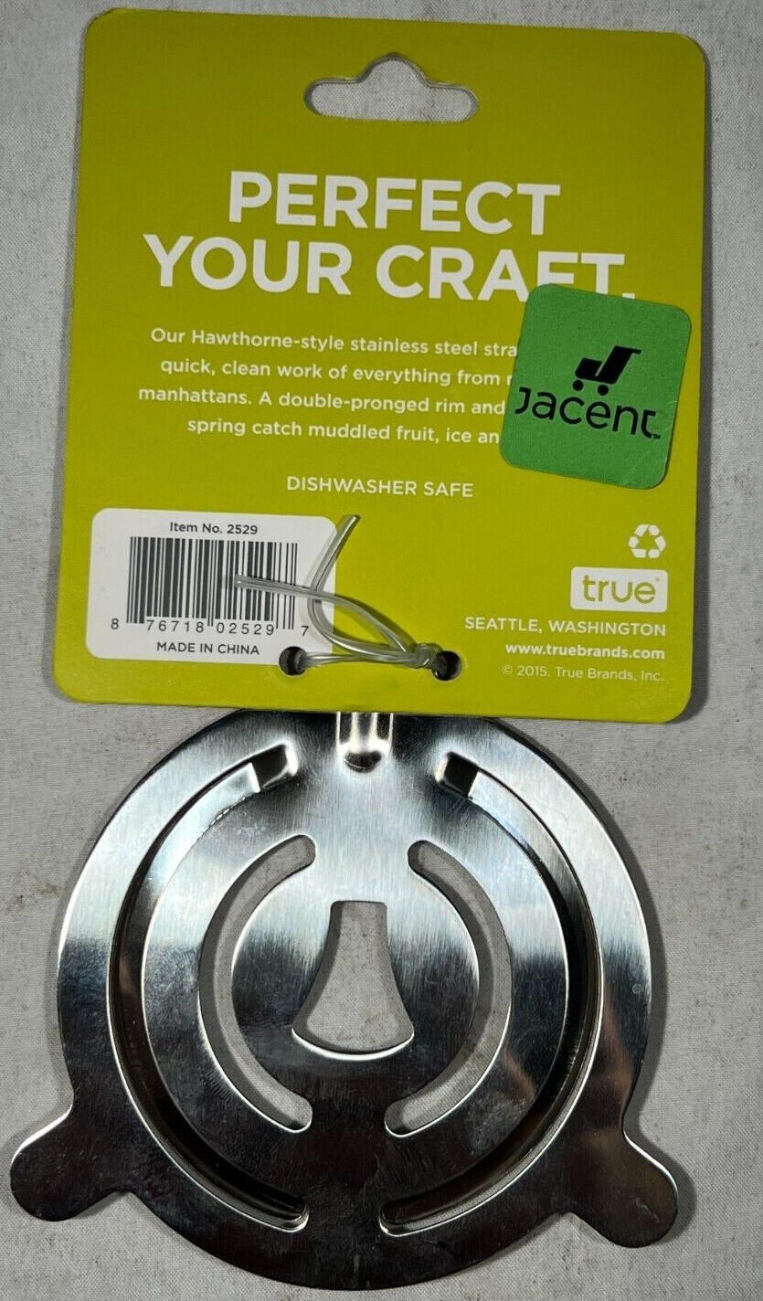 True Hawthorne Cocktail Strainer Stainless Steel - MISSING SPRING PIECE