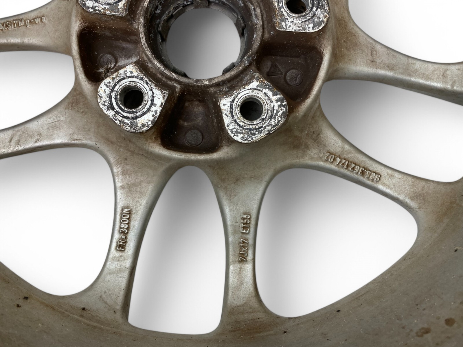 03-04 Porsche Boxster 986 Wheel Rim M394 55Et 17X7J 5-130Mm 5 Double Spoke Front