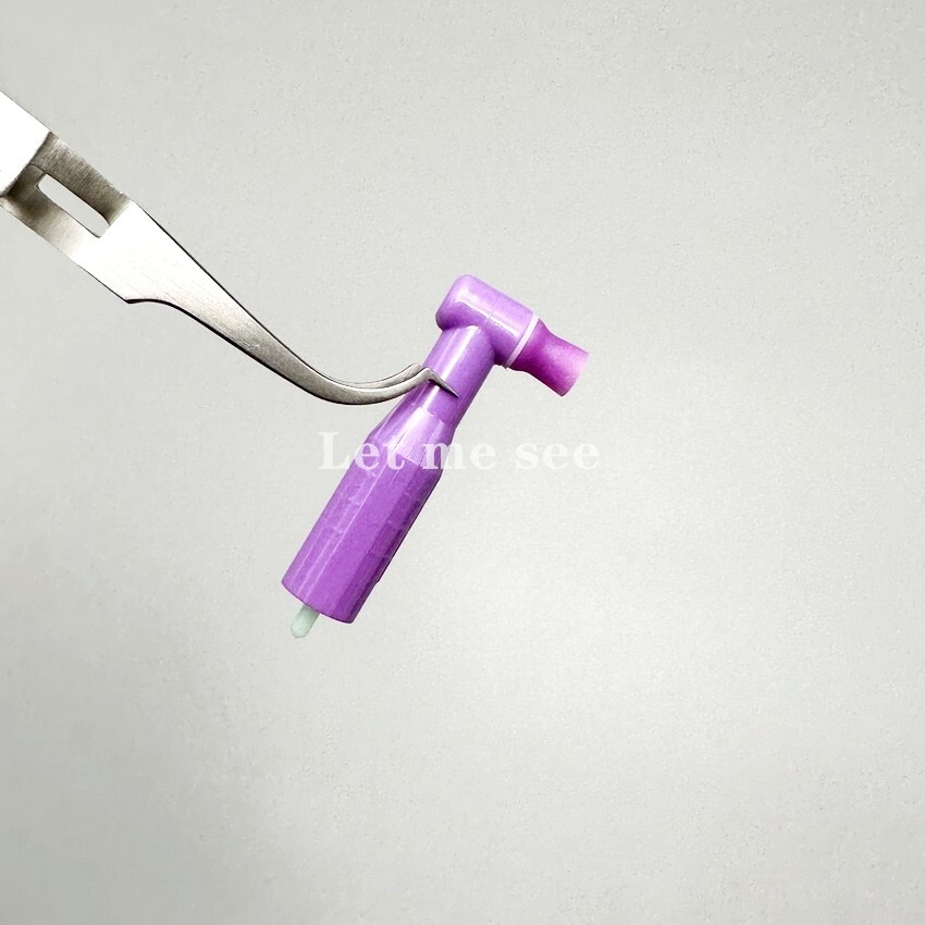 Dental Disposable Prophy Angles Soft Cup Latex Free 90° Polishing Cups Purple