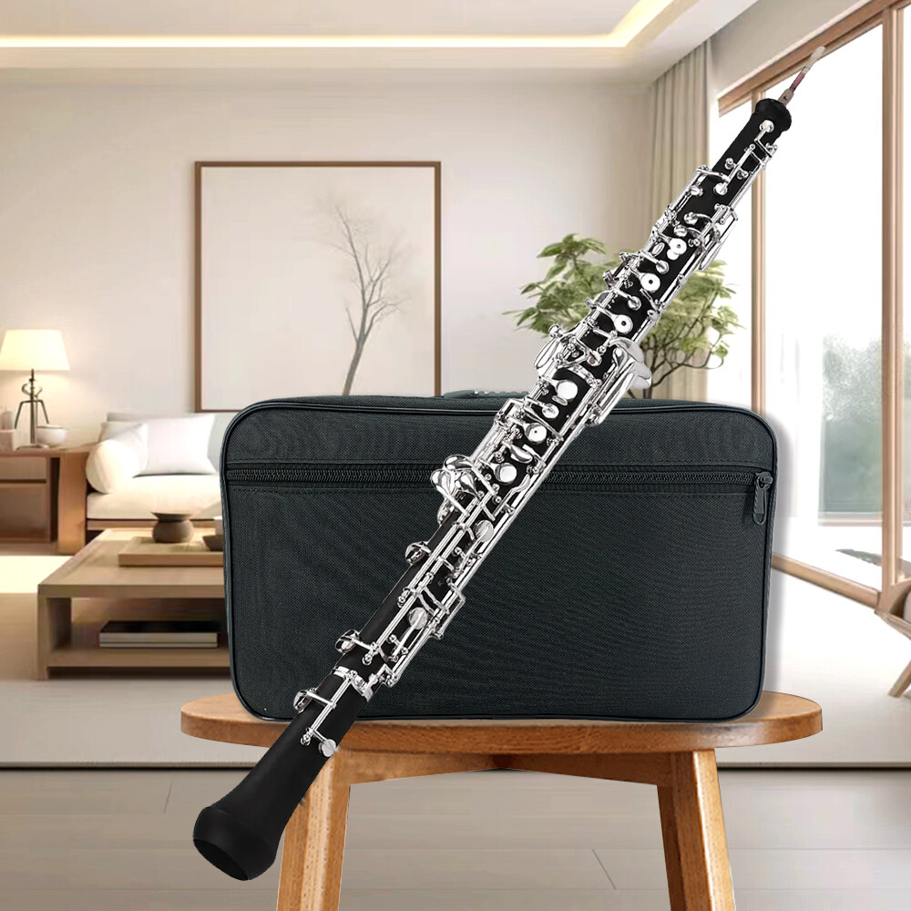 Oboe Beginner Student Level Silver Plated Semi Automatic C Tone with Parts