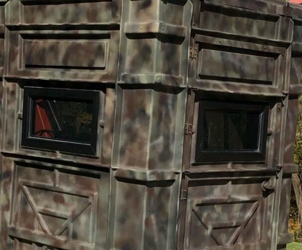 (4) Four Tinted Deer Hunting Blind Windows