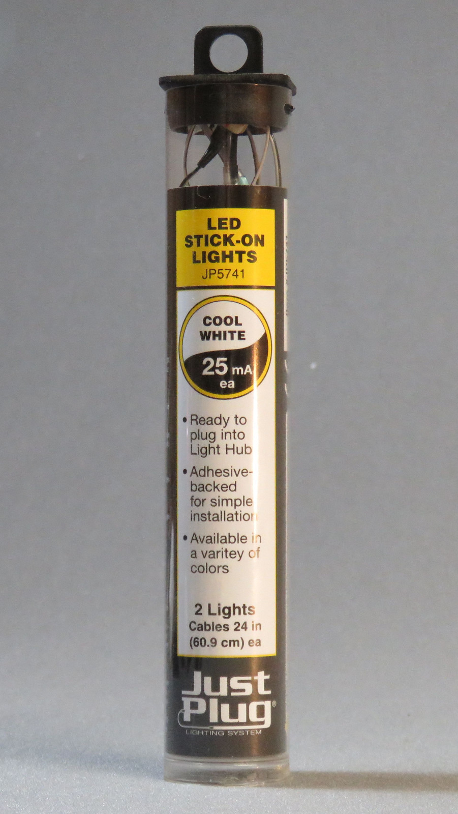 WOODLAND SCENICS STICK ON LIGHT JUST PLUG LIGHTING SYSTEM LED COOL WHITE WDS5741