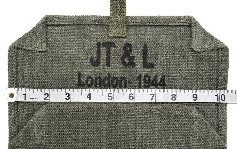 British Lee Enfield OD Canvas Rifle Case MARKED "JT&L London 1944"