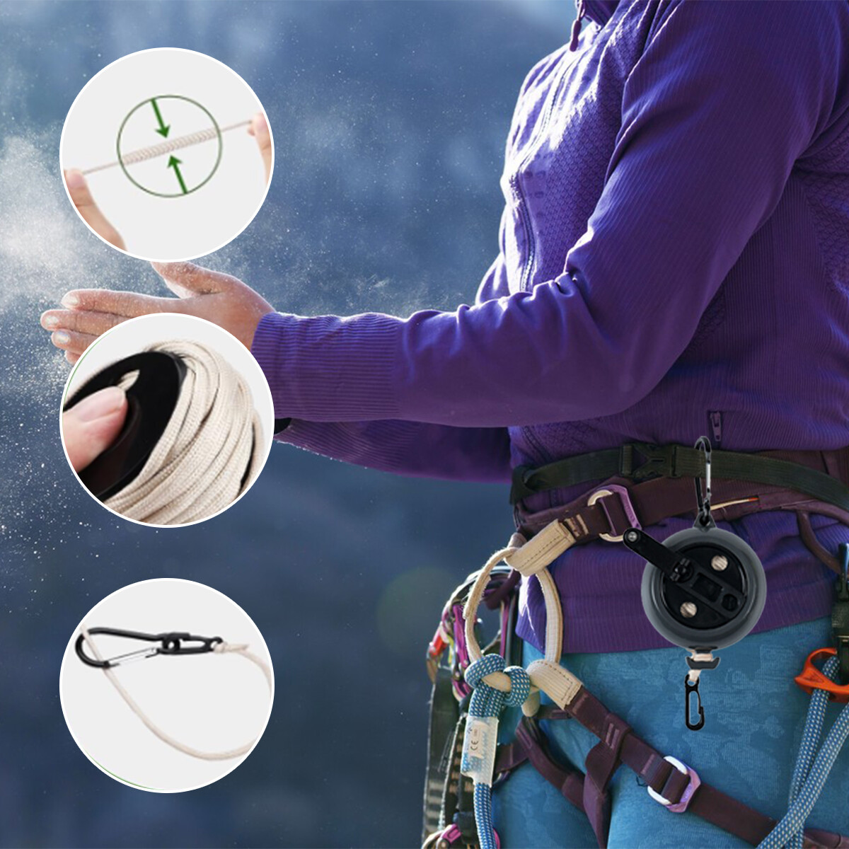 Outdoor Retractable Clothes Reel ClothesKit 33Ft Dryer Clothes Washing Line