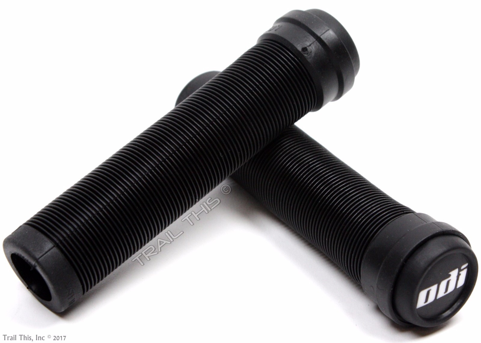 ODI Soft Flangeless Black Longneck Grips Softies for BMX Bikes & Scooters 135mm