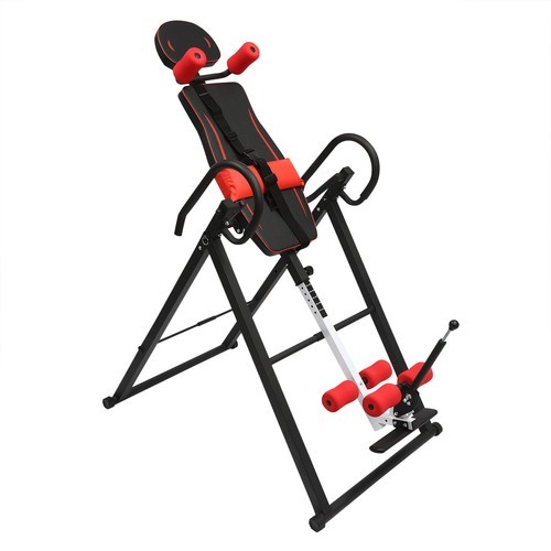 Foldable Inversion Table Teeter Machine Therapy Back Pain Relief Gravity Fitness