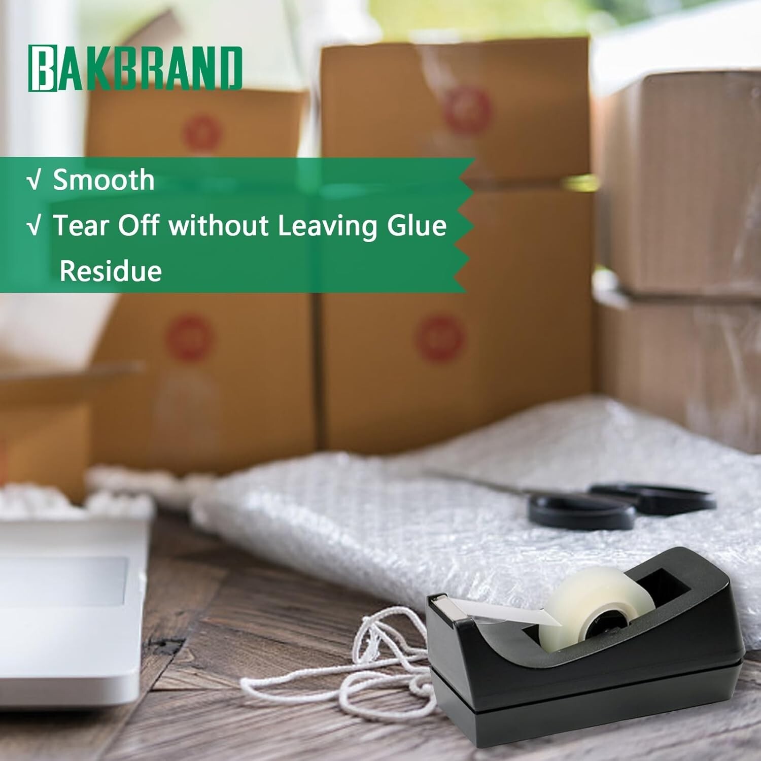 Clear Transparent Tape Rolls 3/4" x 1000" Dispenser Refill 12 Tape Rolls Scotch