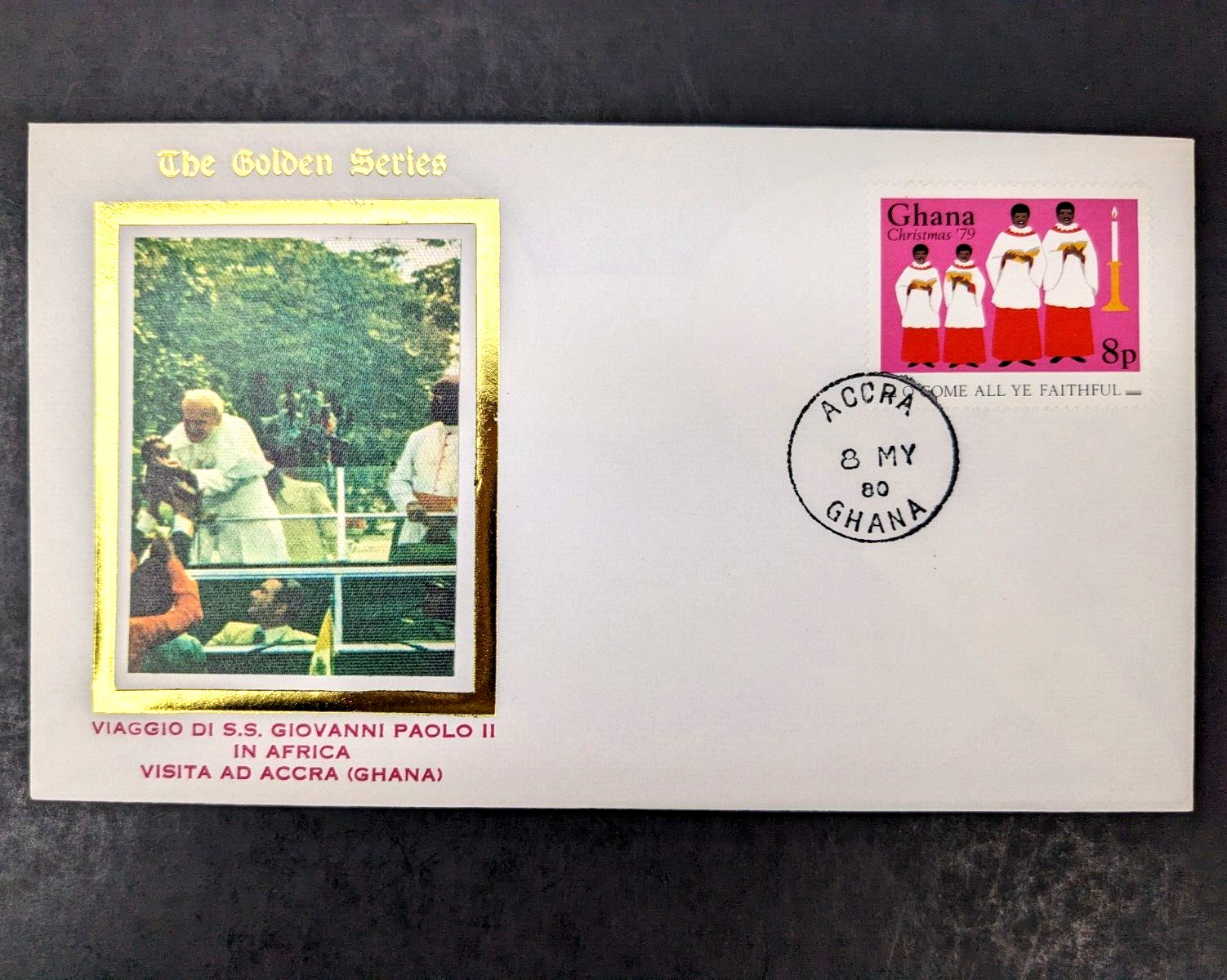 Pope John Paul II, The Golden Series Trip to African Countries Covers, Stamps