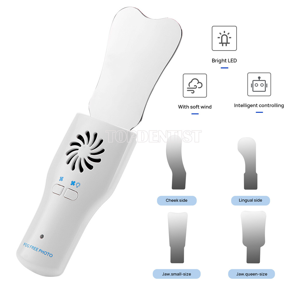 Dental Occlusal Mirror Fog Free LED Intra Oral Photo System Mirror Anti-Fog