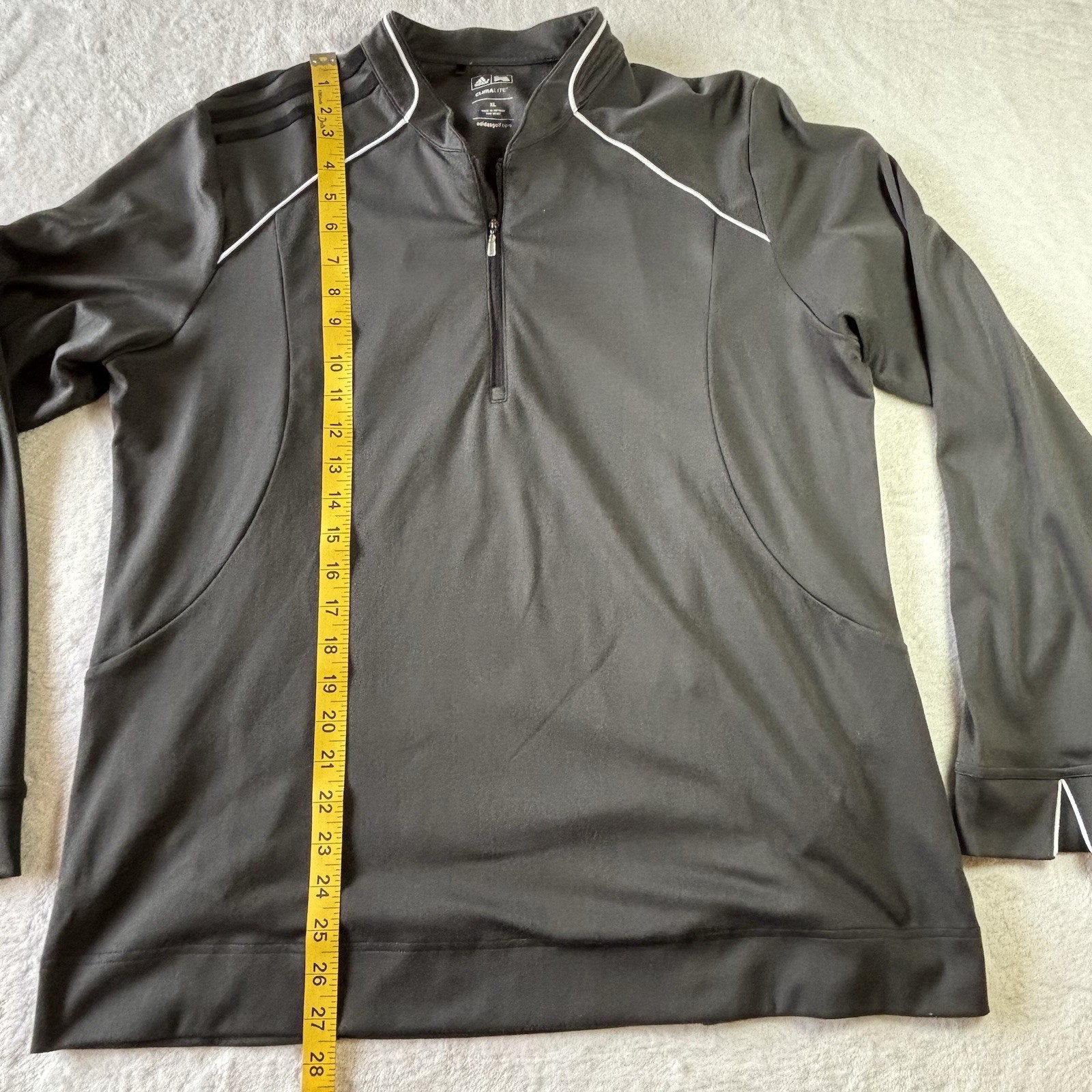 Adidas Women Gray Climalite Athletic 1/4 Zip Pullover Shirt Size Xl Golf ,sport