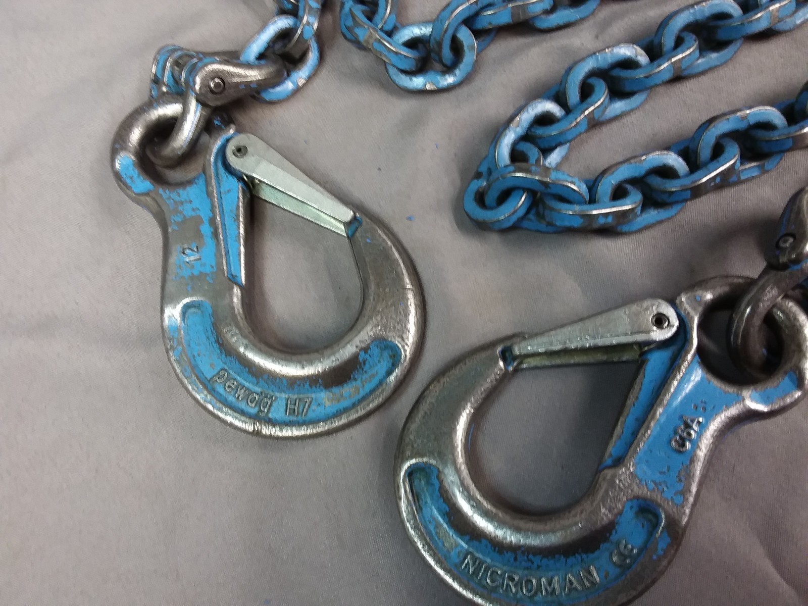 Pewag 9/32" ChainSling Grade 120 5' Reach 9000 LB DOS Cert.