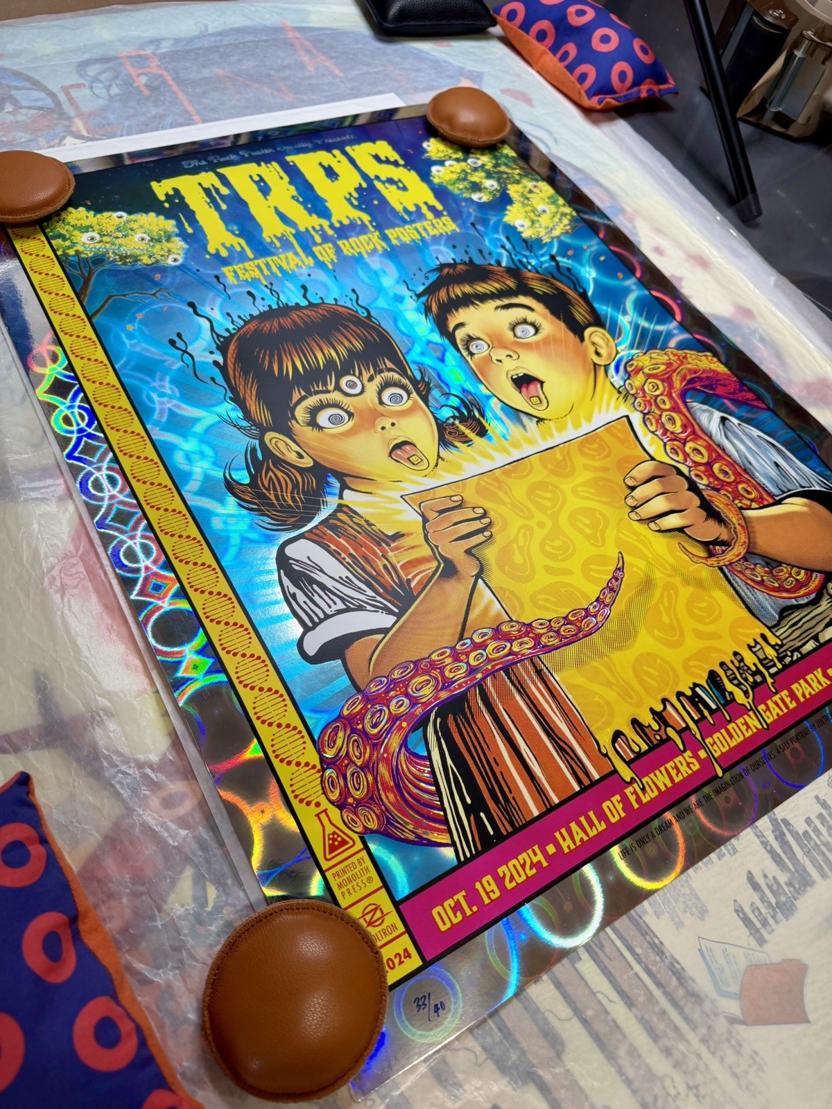 Zoltron TRPS HOLOFOIL Poster Festival of Rock Posters 2024 San Francisco AP/40