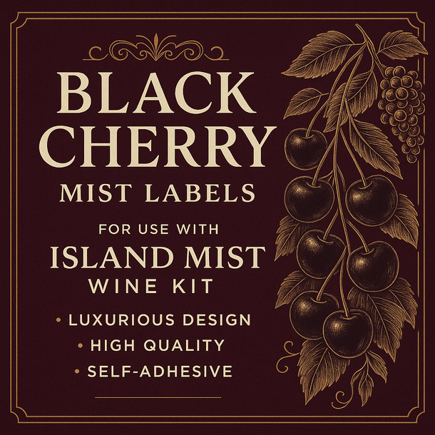 Winexpert Black Cherry Mist Labels 30 ct