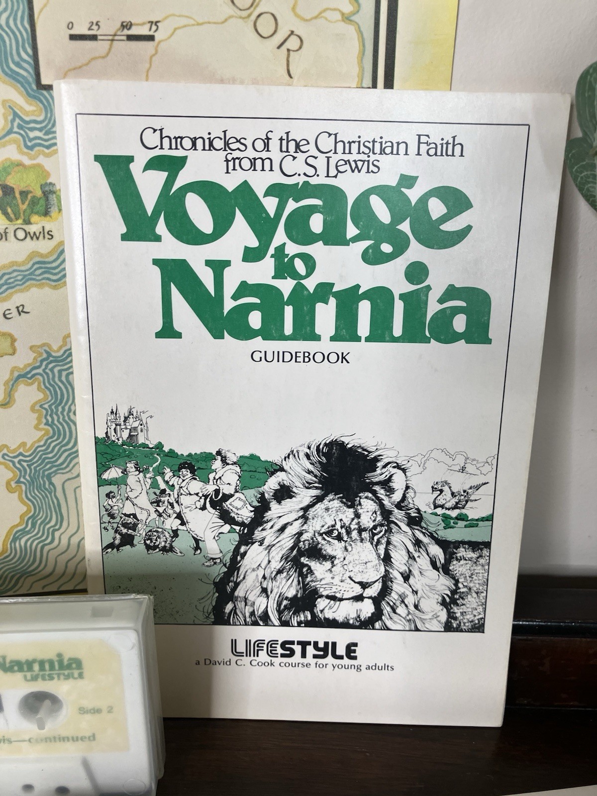 Vintage 1978 Voyage to Narnia Curriculum Set David C Cook C.S. Lewis Map Book +