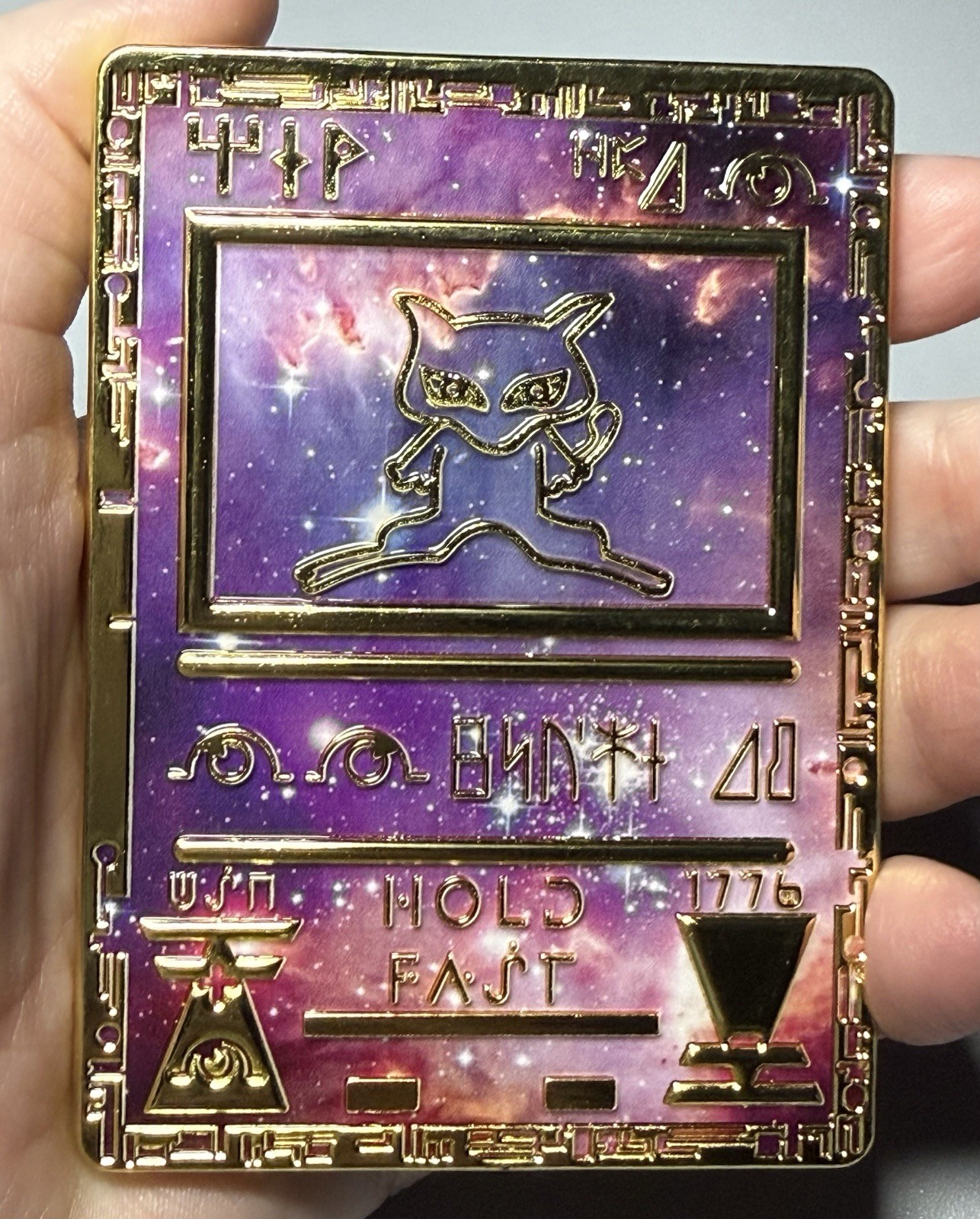 💥Ancient Mew Pokemon Card Navy Military USN Challenge Coin