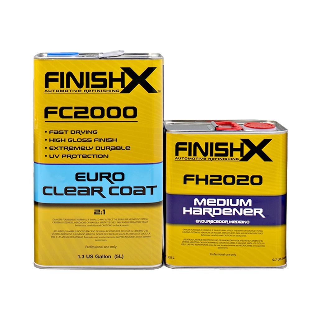Euro Gloss Clear Coat FC2000 1.3GL 2:1 Kit w/ Medium Activator (FH2020 - 1qt)