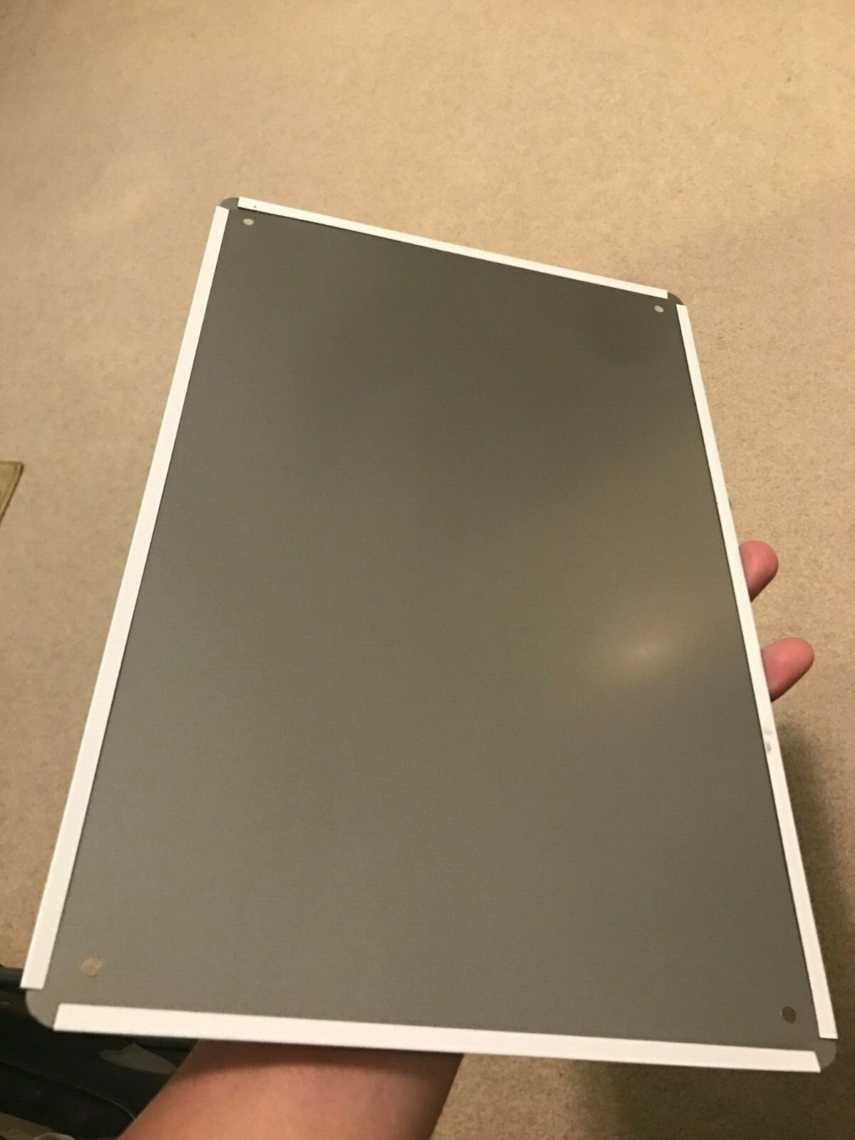 NEW Tesla Logo Parking Sign EV Electric Car on 8"x12" Metal Charging Garage Elon