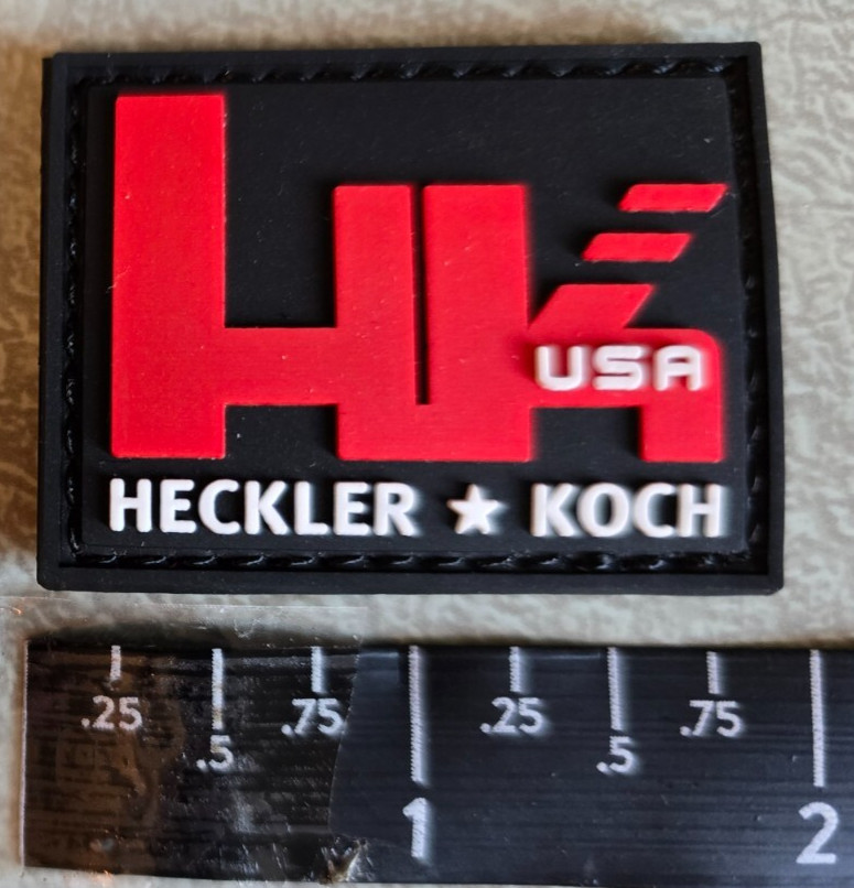 HK USA Heckler & Koch PVC Hook Loop MP5 Tactical Morale Patch Shot Show