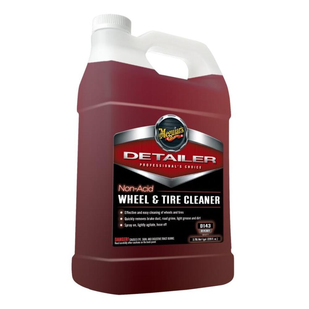 Meguiar's D14301 Detailer Non Acid Wheel & Tire Cleaner for Detailing 1 Gallon