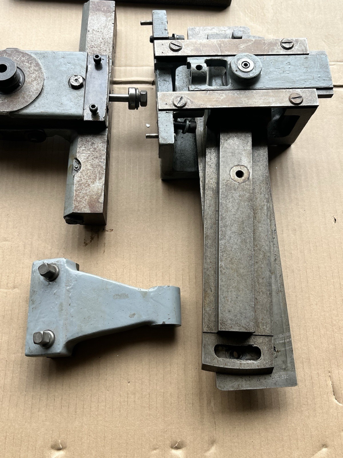 Sheldon 10” Lathe Saddle & Taper Attachment PARTS - NOT COMPLETE SEE PHOTOS