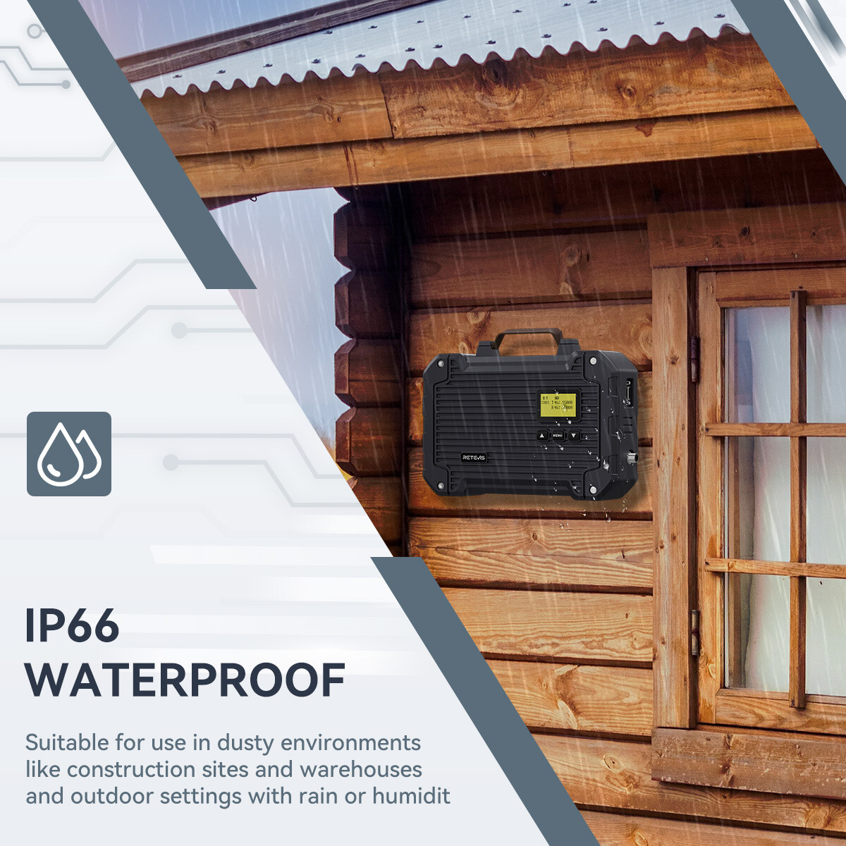 Retevis RT97L 22W GMRS Repeater Waterproof Full Duplex Long Range Repeater