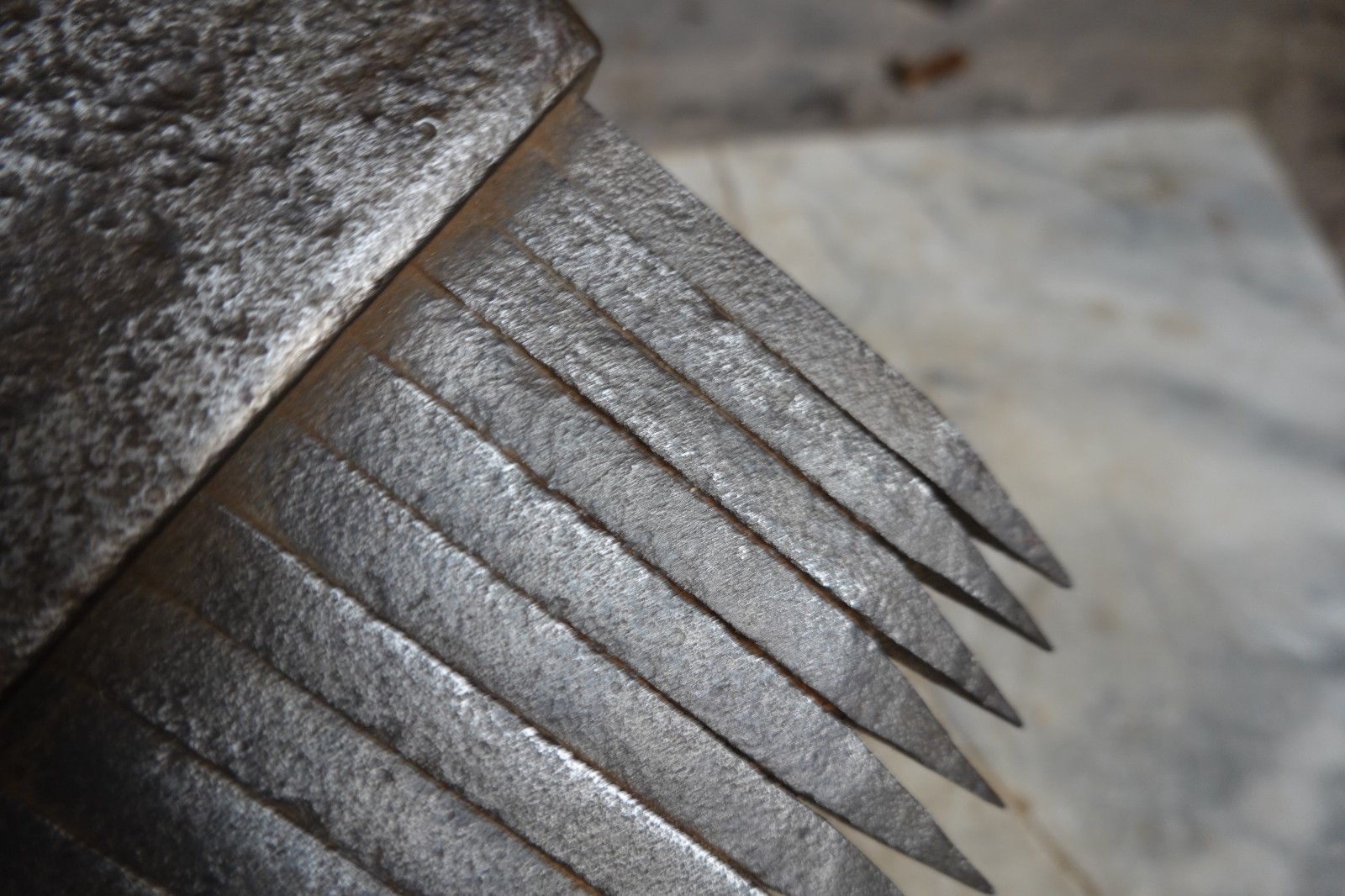 Antique STONE MASON CRANDALL TOOTHED SANDSTONE AXE HAMMER 7lb 10oz ROCK QUARRY