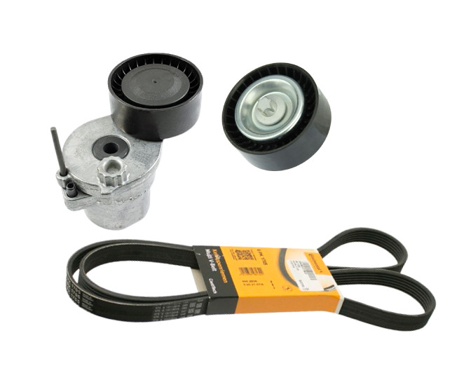 Drive Belt Kit Belt + Idler Pulley + Tensioner for MERCEDES C300 GLC300 METRIS