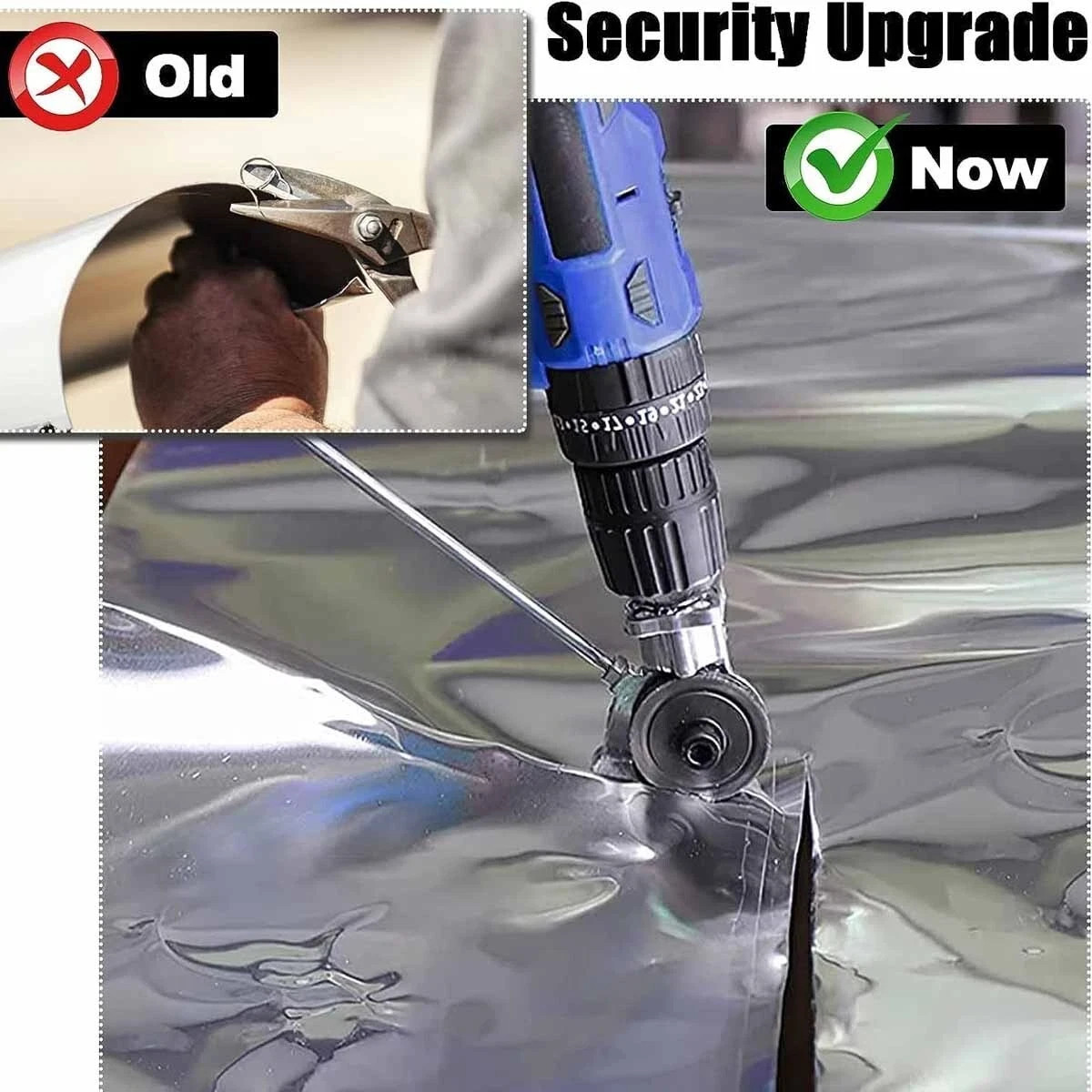 Electric Drill Shears Plate Cutter Attachment Metal Sheet Cutter Nibbler Saw .