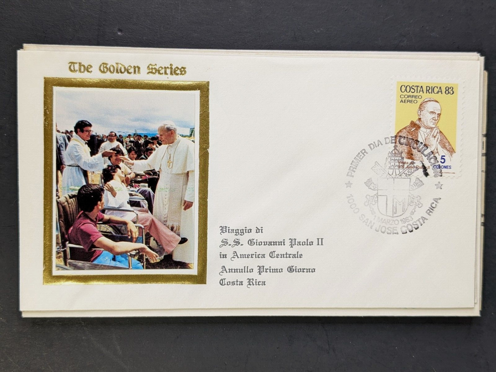 Pope John Paul II, The Golden Series Central America, 17 Covers Plus Stamps