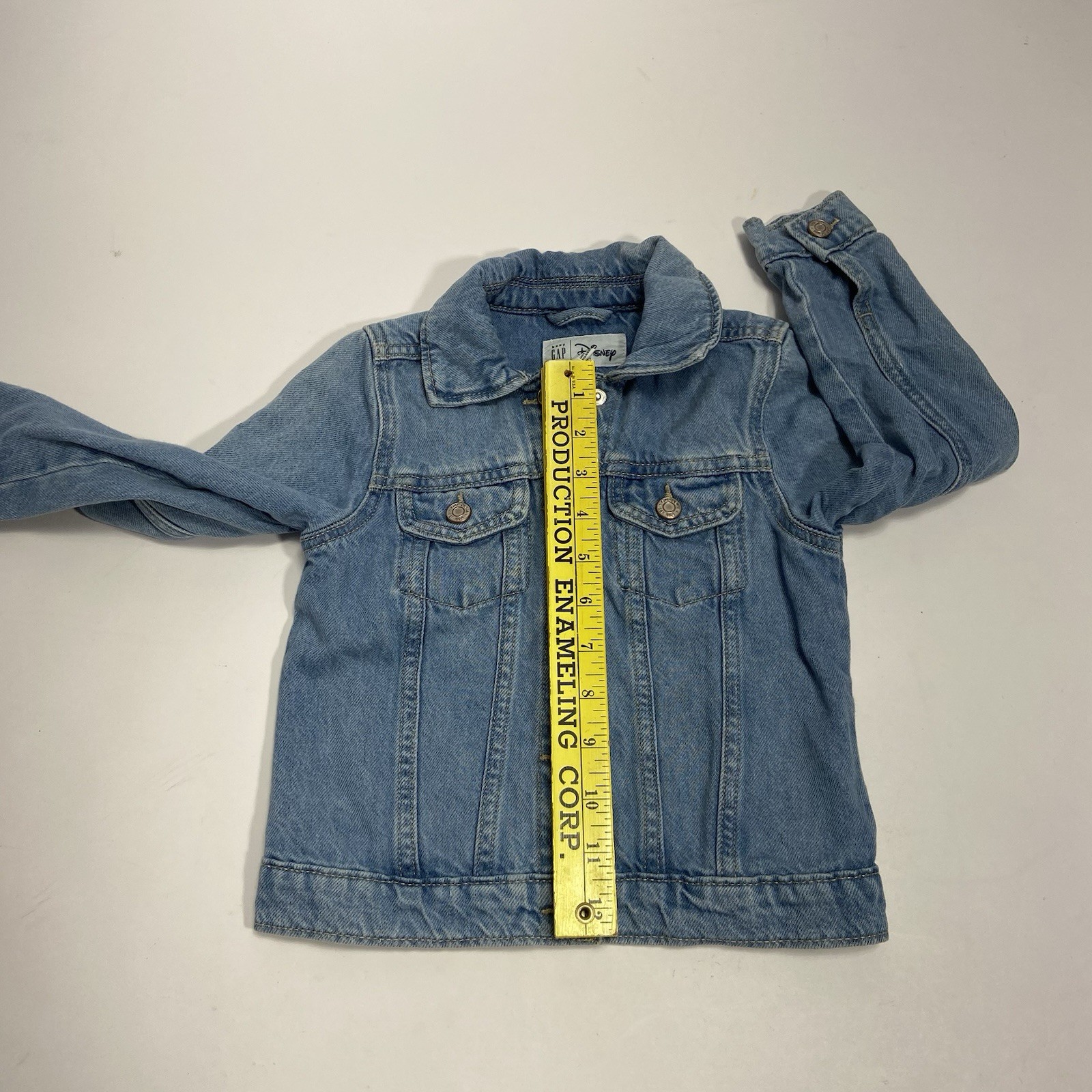 Gap Disney Minnie Mouse Embroidery Denim Jacket Size 5 100% cottom