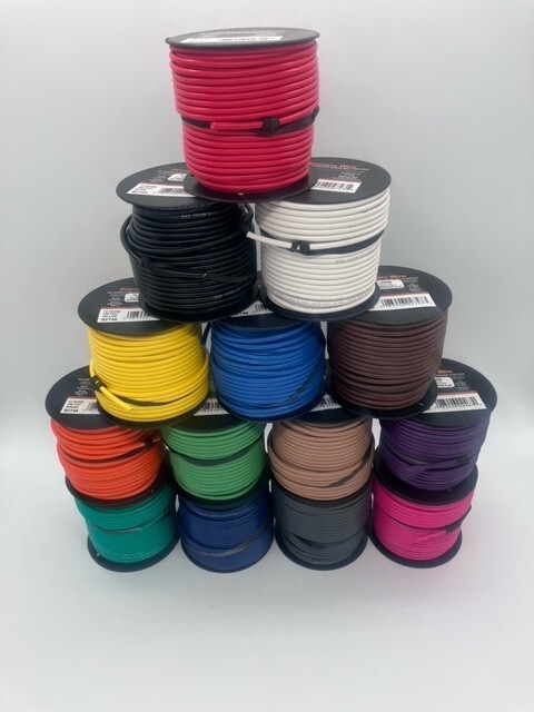 12 Gauge Primary Wire 100% Fine-Stranded Copper USA Made Lot NOT CCA