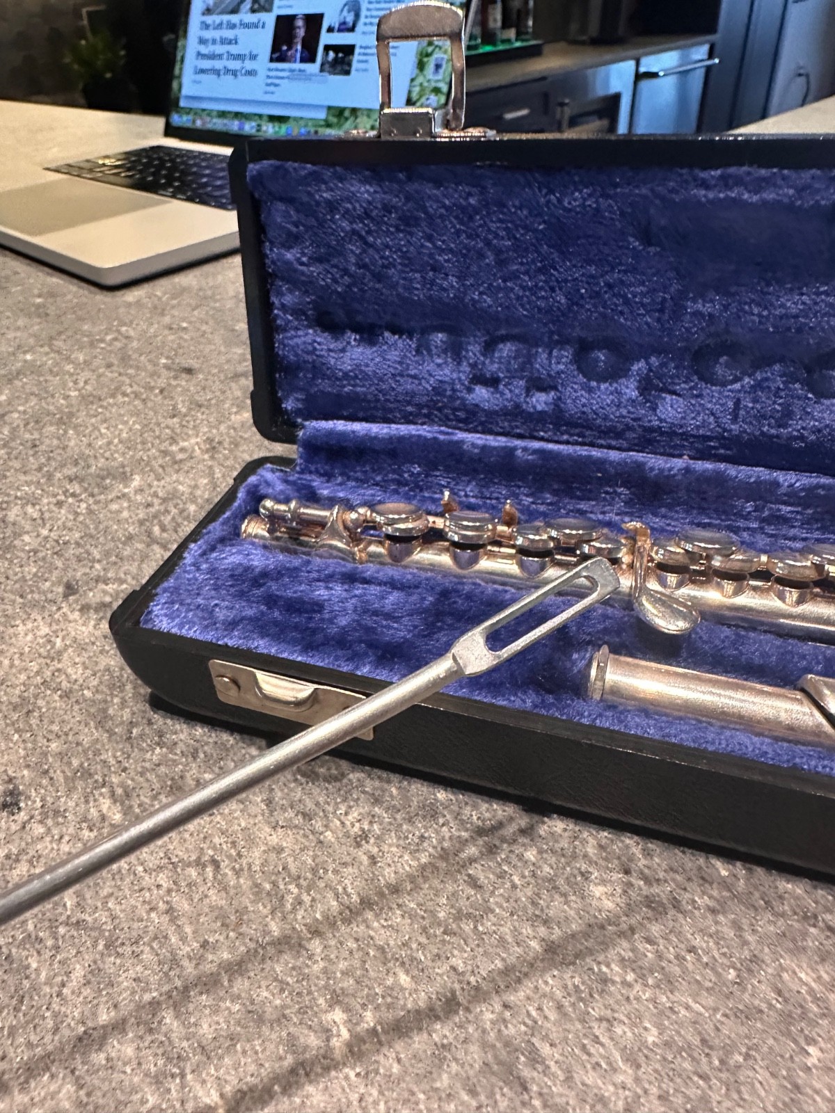 Vintage CS Gemeinhardt Piccolo Solid Sterling Silver Head w/ Cases