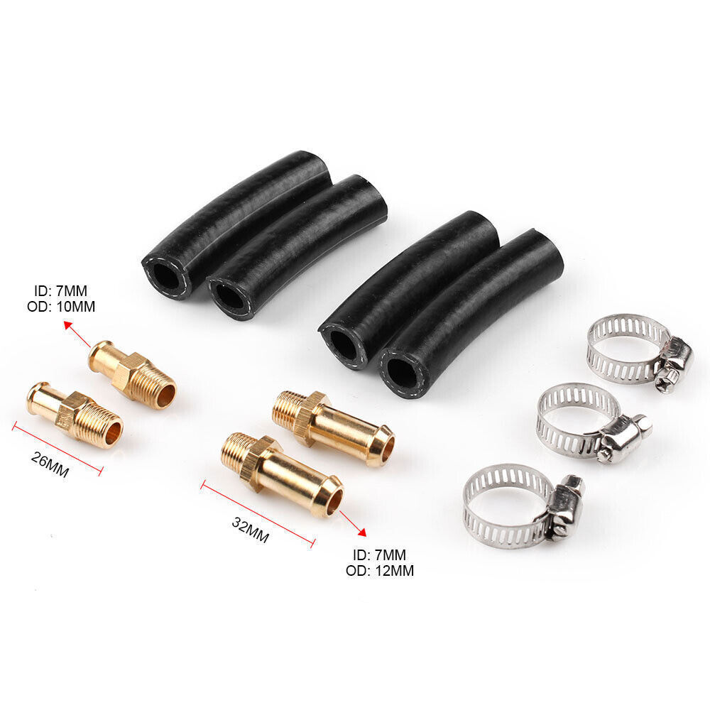 Universal 1-6 PSI Adjustable Fuel Pressure Regulator Kit For Carburetor Engine