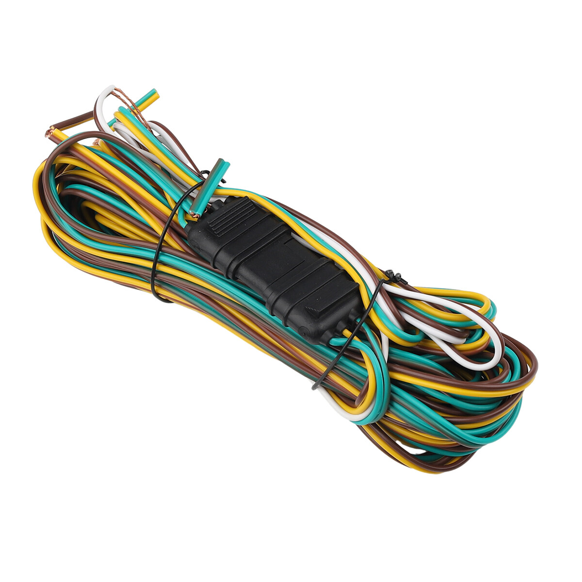 25' 4 Pin Flat Trailer Wiring Harness Kit Wishbone Style for Trailer Tail Lights