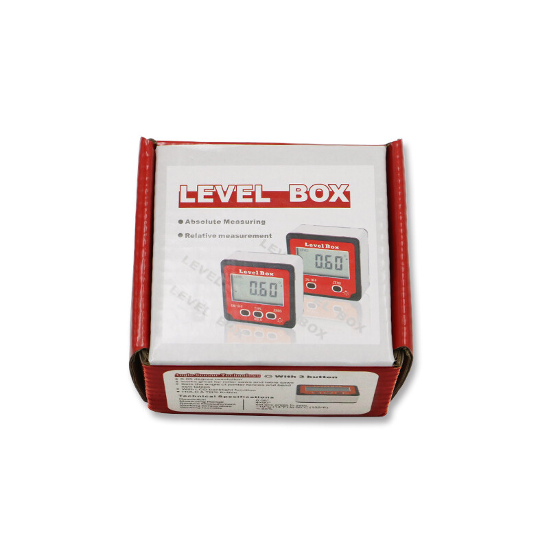 Digital LCD Protractor Box Magnetic Level Gauge Inclinometer Angle Finder Meter