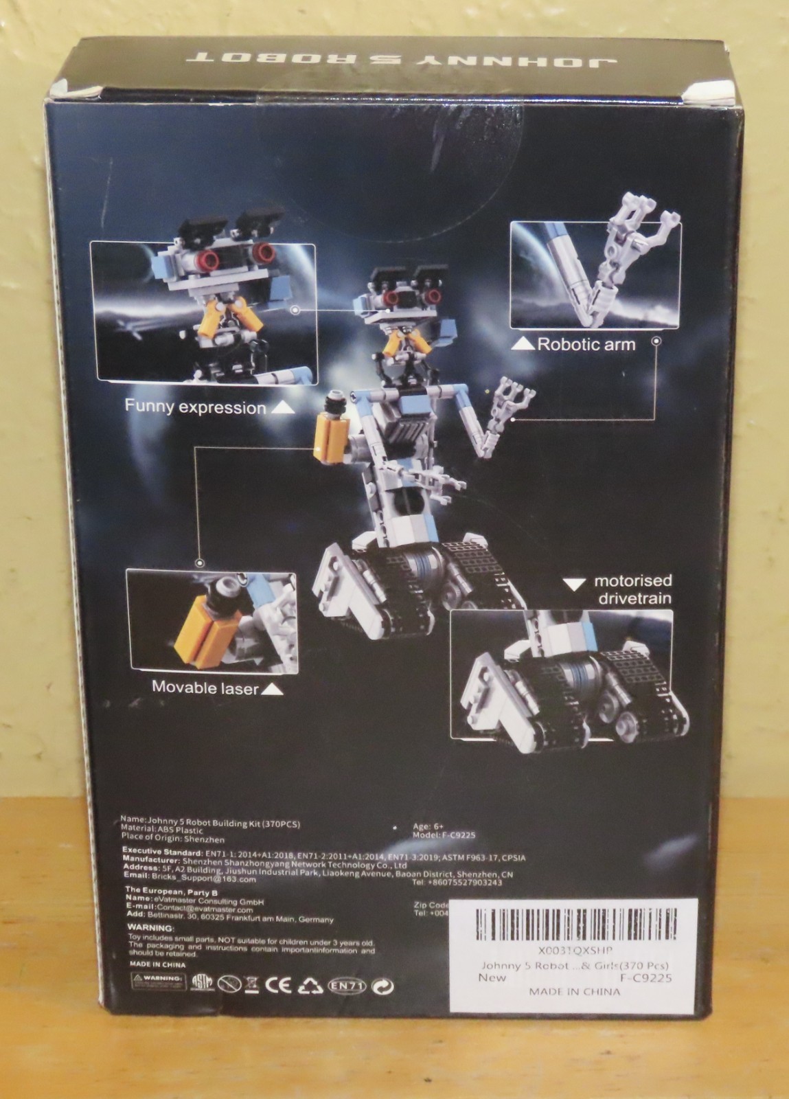 Johnny 5 Robot Building Kit 307 Pieces