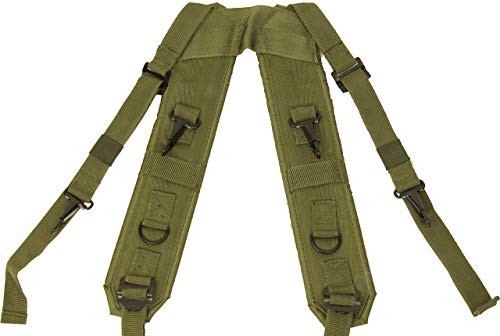 H-Style Suspenders Military Combat Ready LC-1 Load-Bearing Harness Olive Drab