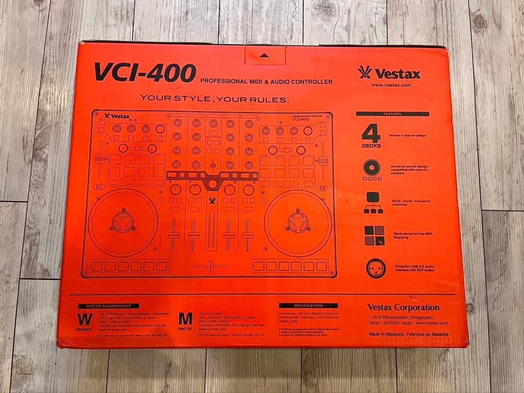 Vestax VCI-400DJ Professional DJ Controller Rare Limited Color Tested FullyWork