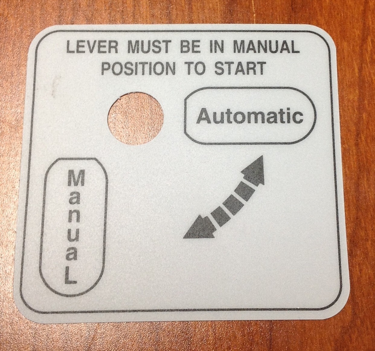 NEW Hobart Slicer Label Sticker 478274 Decal Manual Auto 2912 2712 #1543 Base