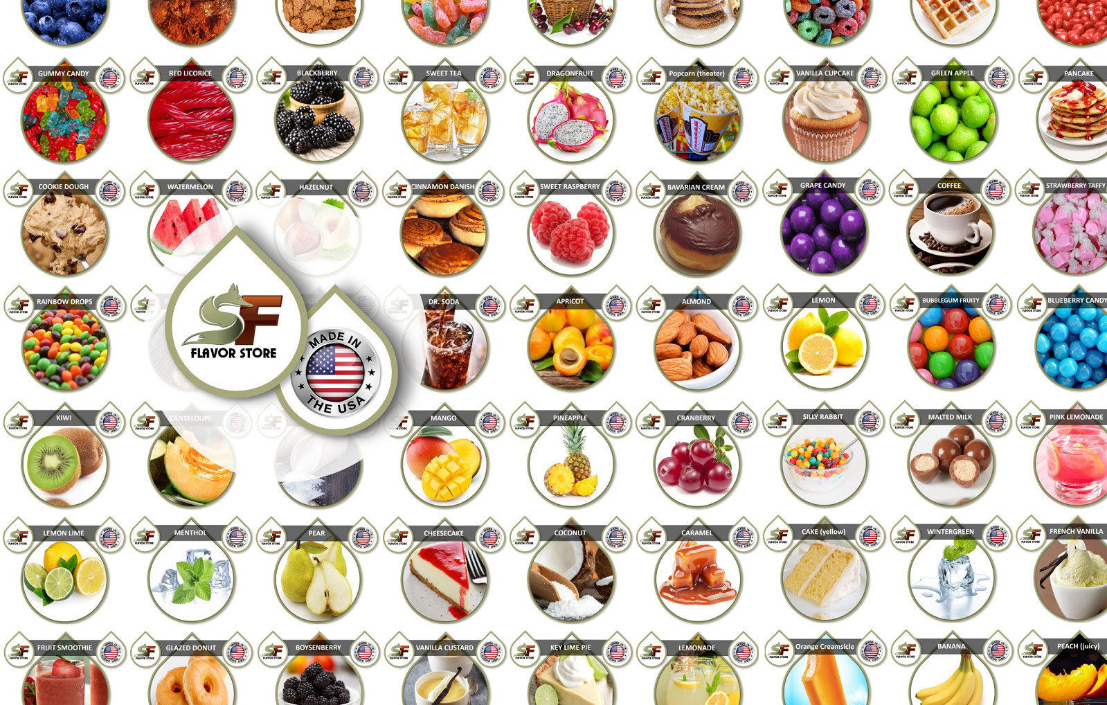 Food Flavors - 1 Ounce/30ml Concentrated Food Flavoring - 126 Flavor Options