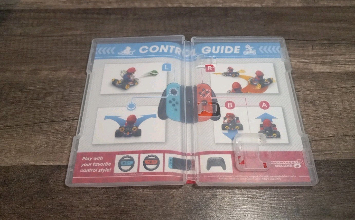 Authentic Replacement Case ONLY for MARIO KART 8 DELUXE - Nintendo Switch Box