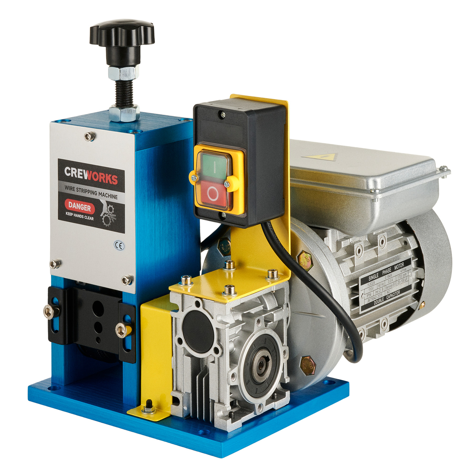 CREWORKS Electric Powered Wire Stripping Machine Cable Stripper Metal Recycle