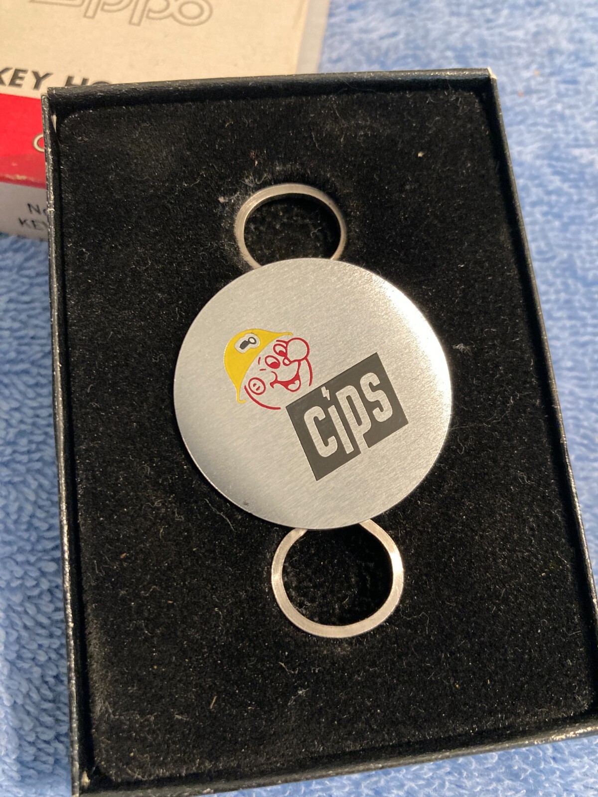 VINTAGE ZIPPO REDDY KILOWATT CIPS KEY CHAIN WITH BOX