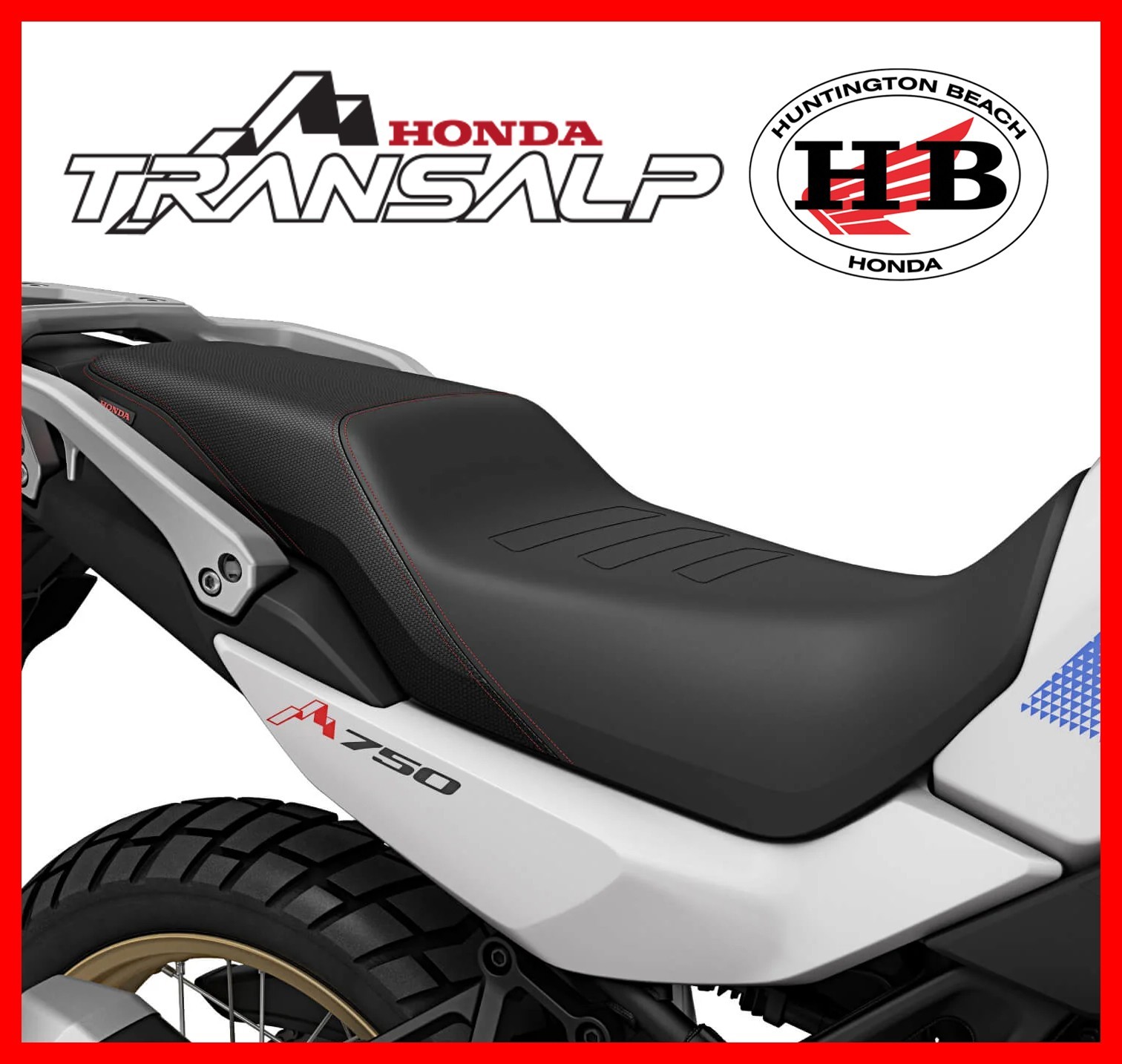 NEW GENUINE HONDA OEM COMFORT SEAT FOR 2023-2025 XL750 TRANSALP 08R70-MLC-D30ZA