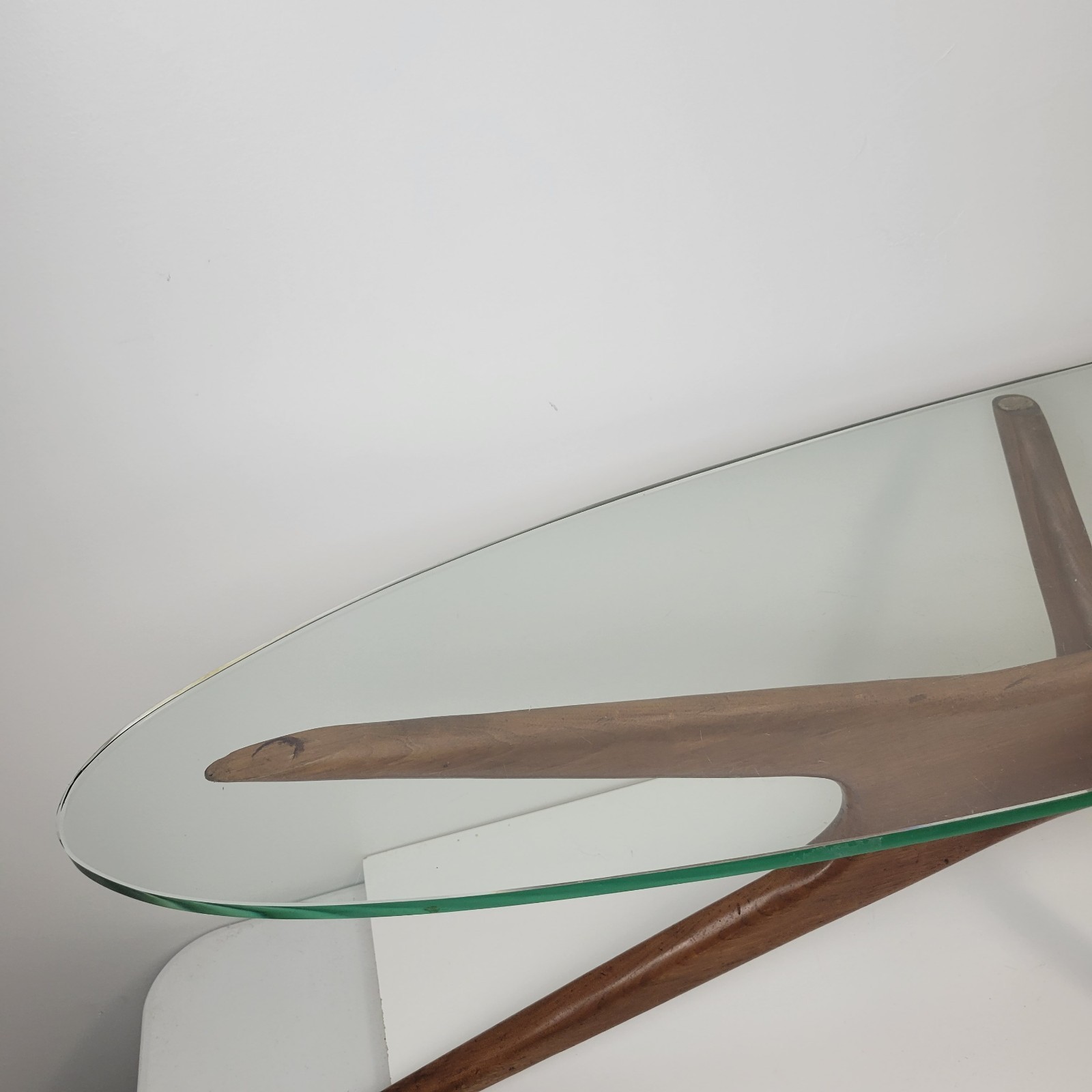 Vintage Adrian Pearsall Mid Century Walnut Jacks Coffee Table