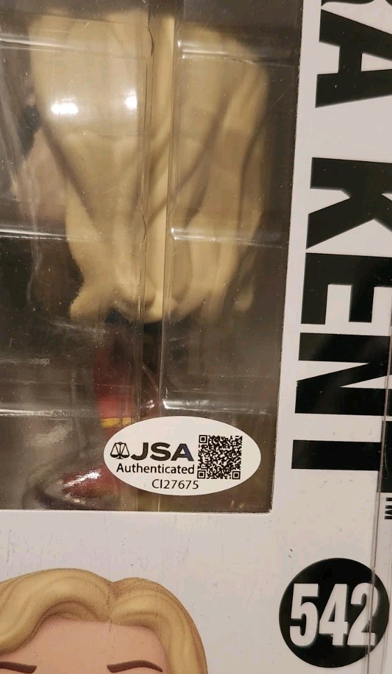 Laura Vandervoort Smallville Kara Kent signed autographed Funko Pop. JSA Cert